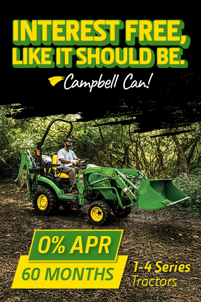 0% APR 60 Months 1-4 Series Tractors